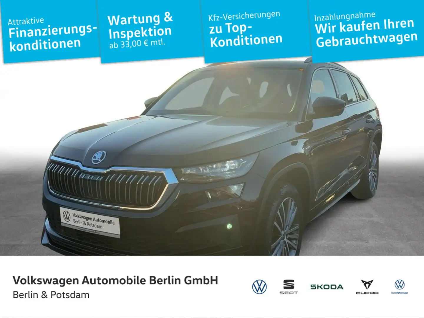 Skoda Kodiaq 2.0TSI DSG L&K 4x4 NAVI LEDER MATRIX-LED Noir - 1