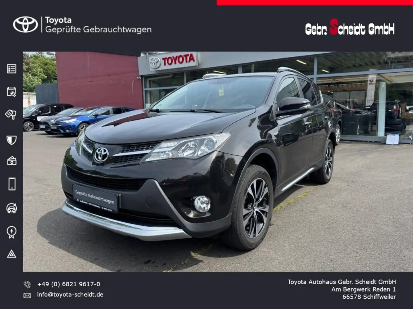 Toyota RAV 4 Edition-S 4x4 2.2 D-4D DPF Klimaautomatik Elektr. Braun - 1