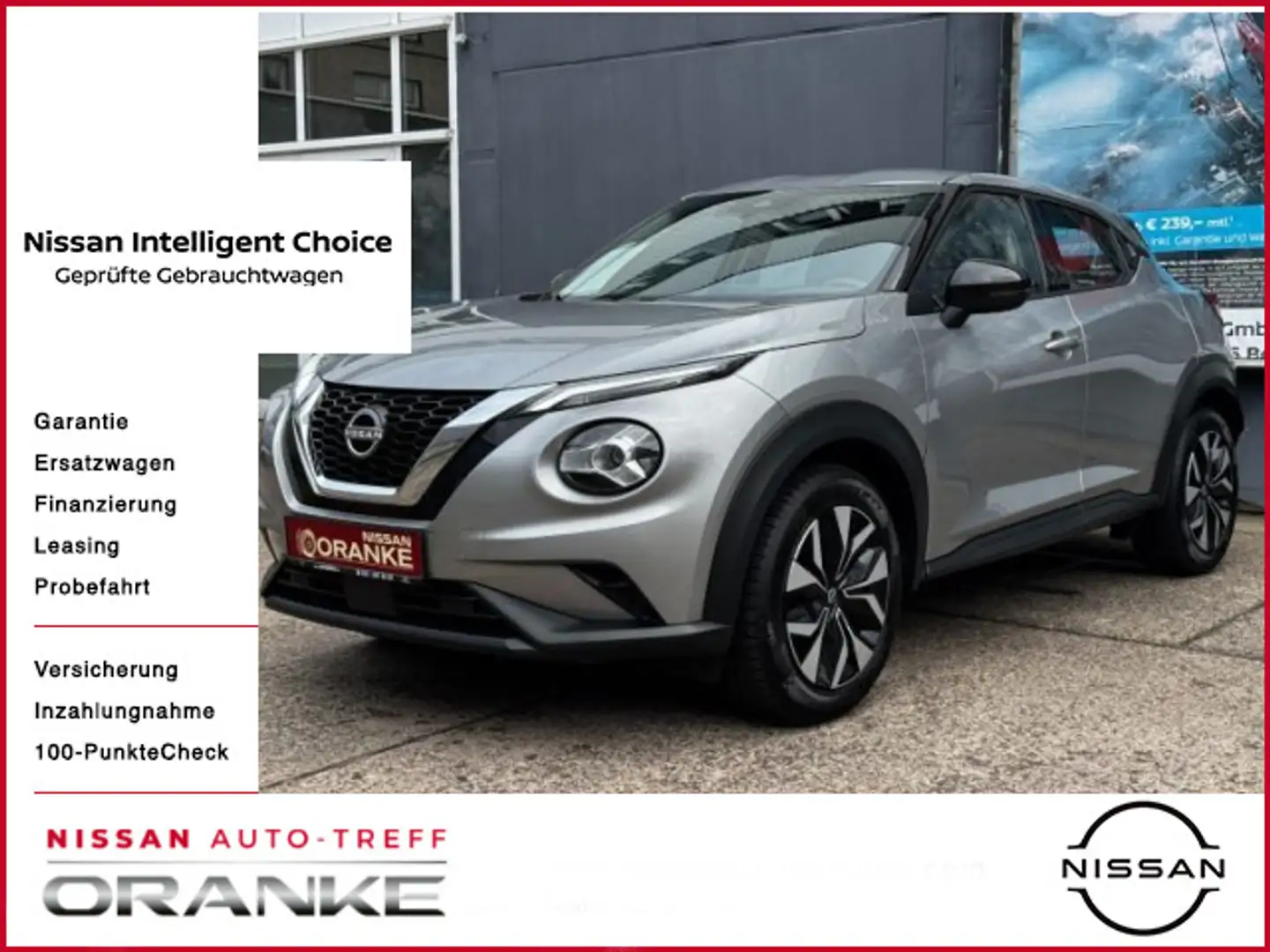 Nissan Juke 1.0 DIG-T Acenta K-Pack*Sitzhzg.*Allwetter Серебристый - 1