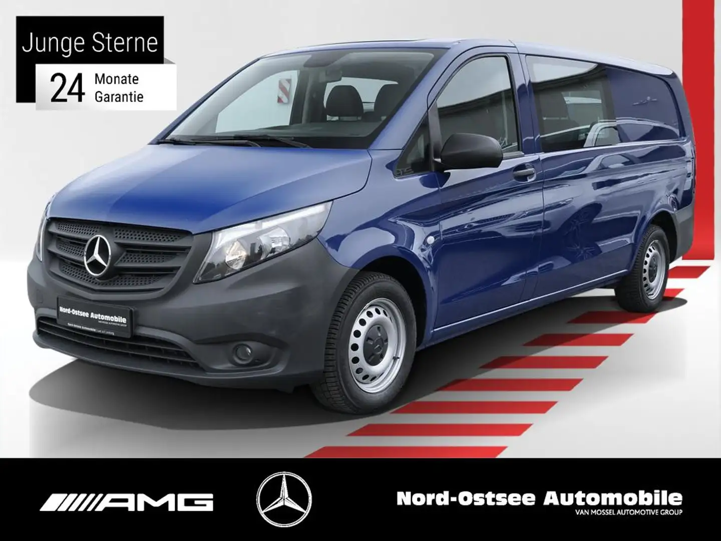 Mercedes-Benz Vito 114 MIXTO EXTRALANG AHK 2,5t NAVI KLIMA Bleu - 1