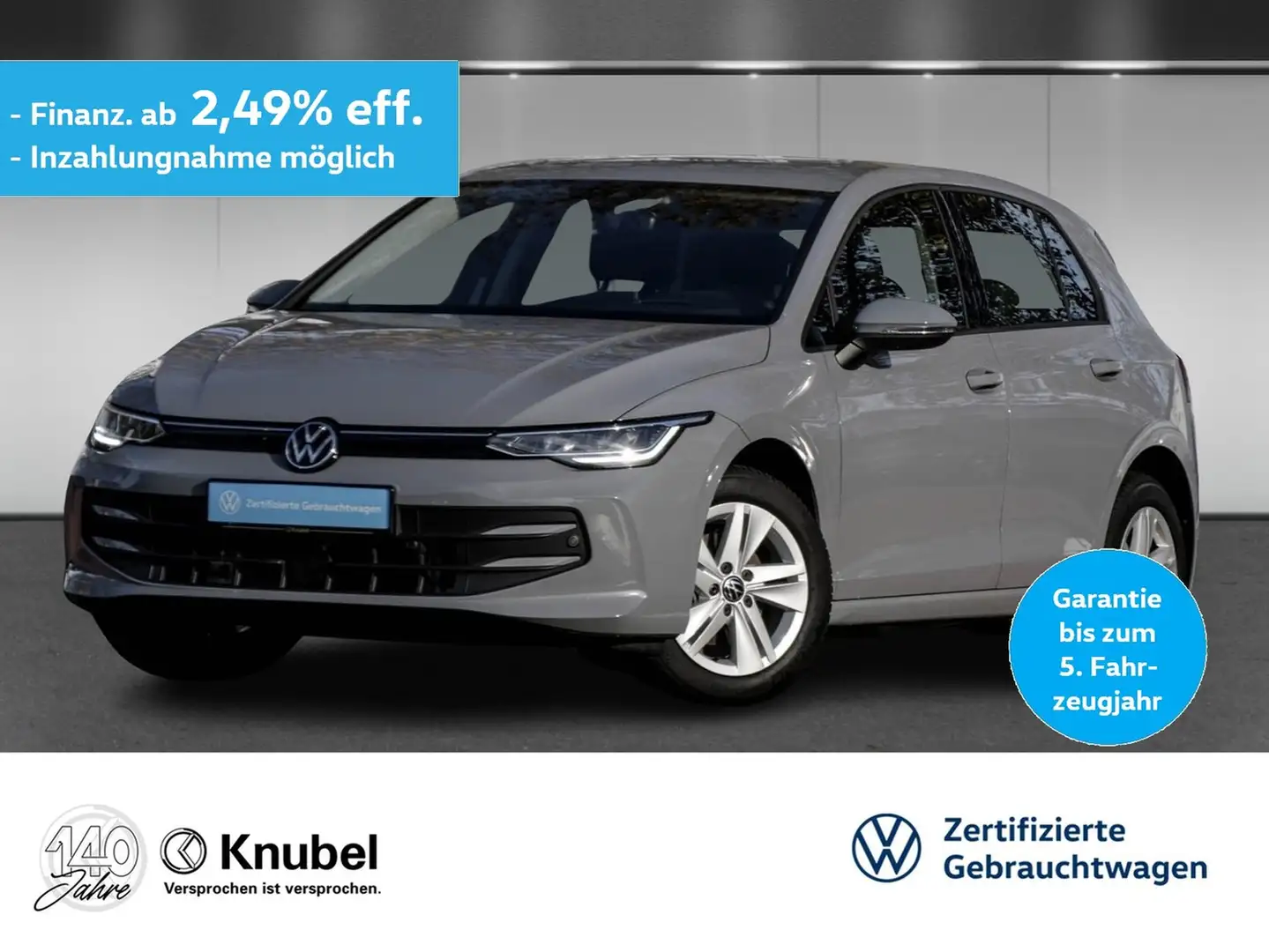 Volkswagen Golf VIII Life 1.5 TSI LED Navi ACC Head-up IDA Grau - 1