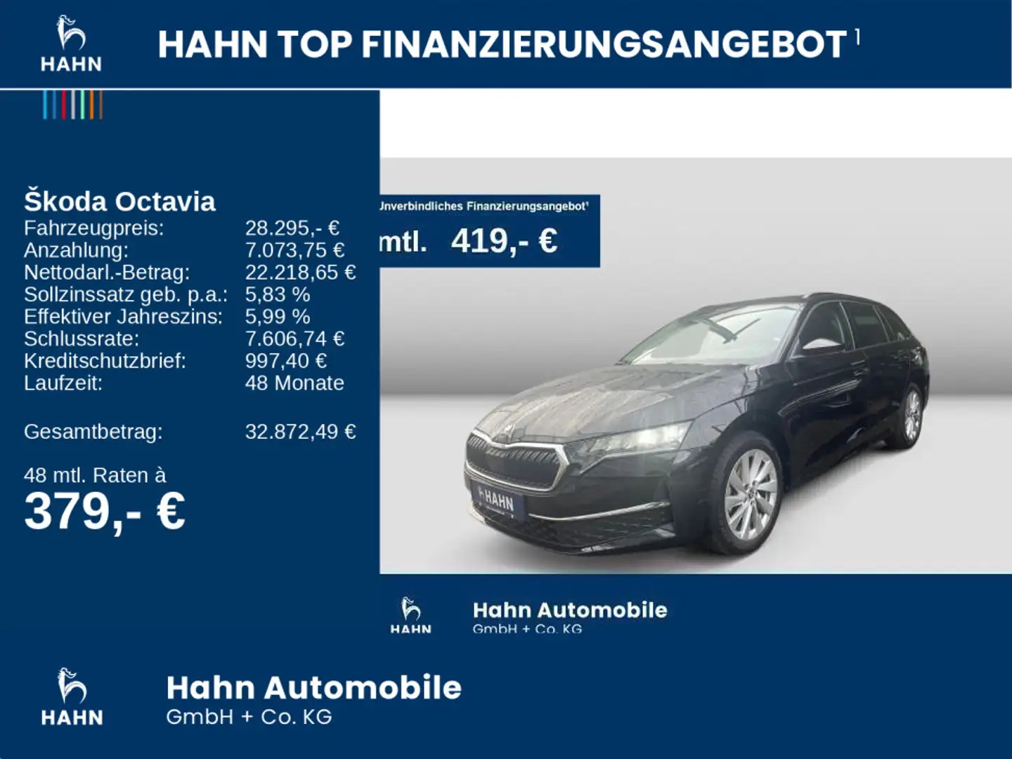 Skoda Octavia 1.5TSI DSG Selection AHK-Vorb. Navi PDC Schwarz - 2