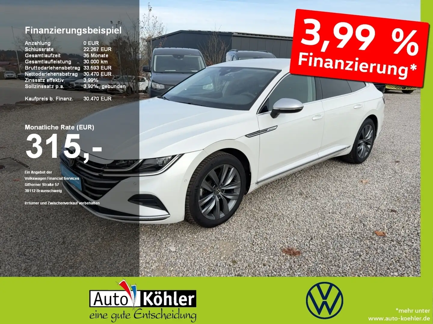 Volkswagen Arteon SB Elegance TSi DSG CarPlay+ACC+AHK+LED Wit - 1