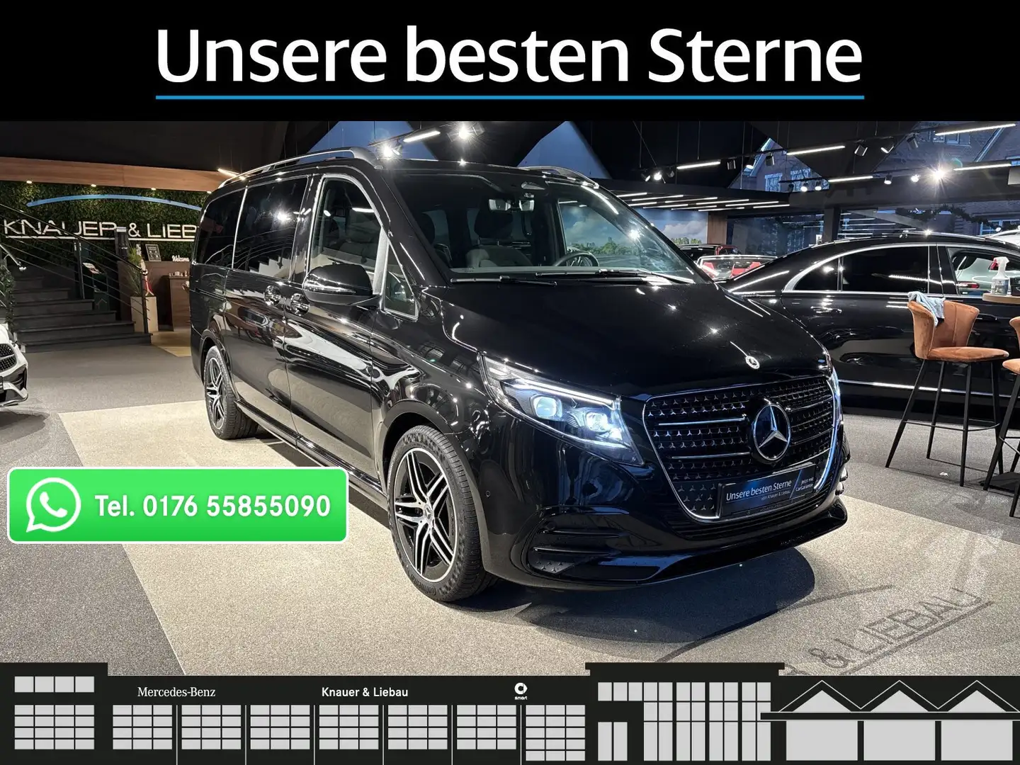 Mercedes-Benz V 250 V 250d STYLE Lang AMG-Line*FAP*AHK*digi. Innensp Noir - 1