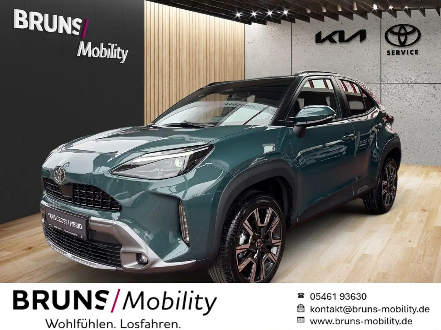 Toyota Yaris Cross 1.5 Hybrid Style Plus TWW Sitzheizung Grün - 1