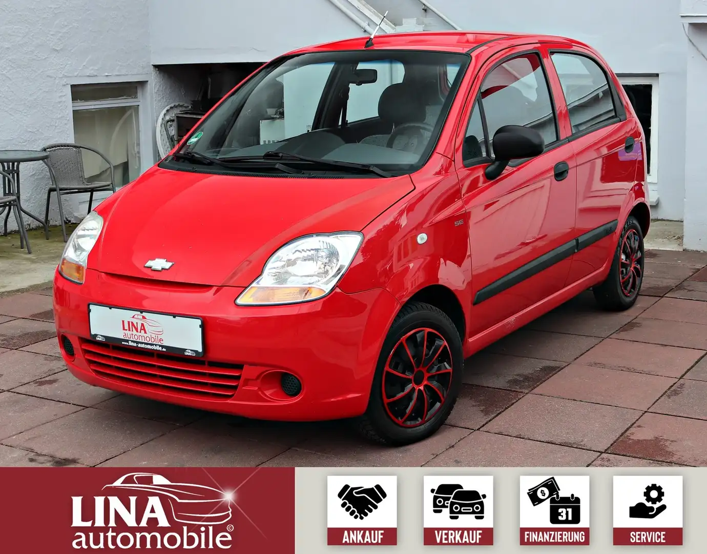 Chevrolet Matiz S 2.HAND*SERVO*TÜV/AU bis 05.26*Bluetooth* Rot - 1
