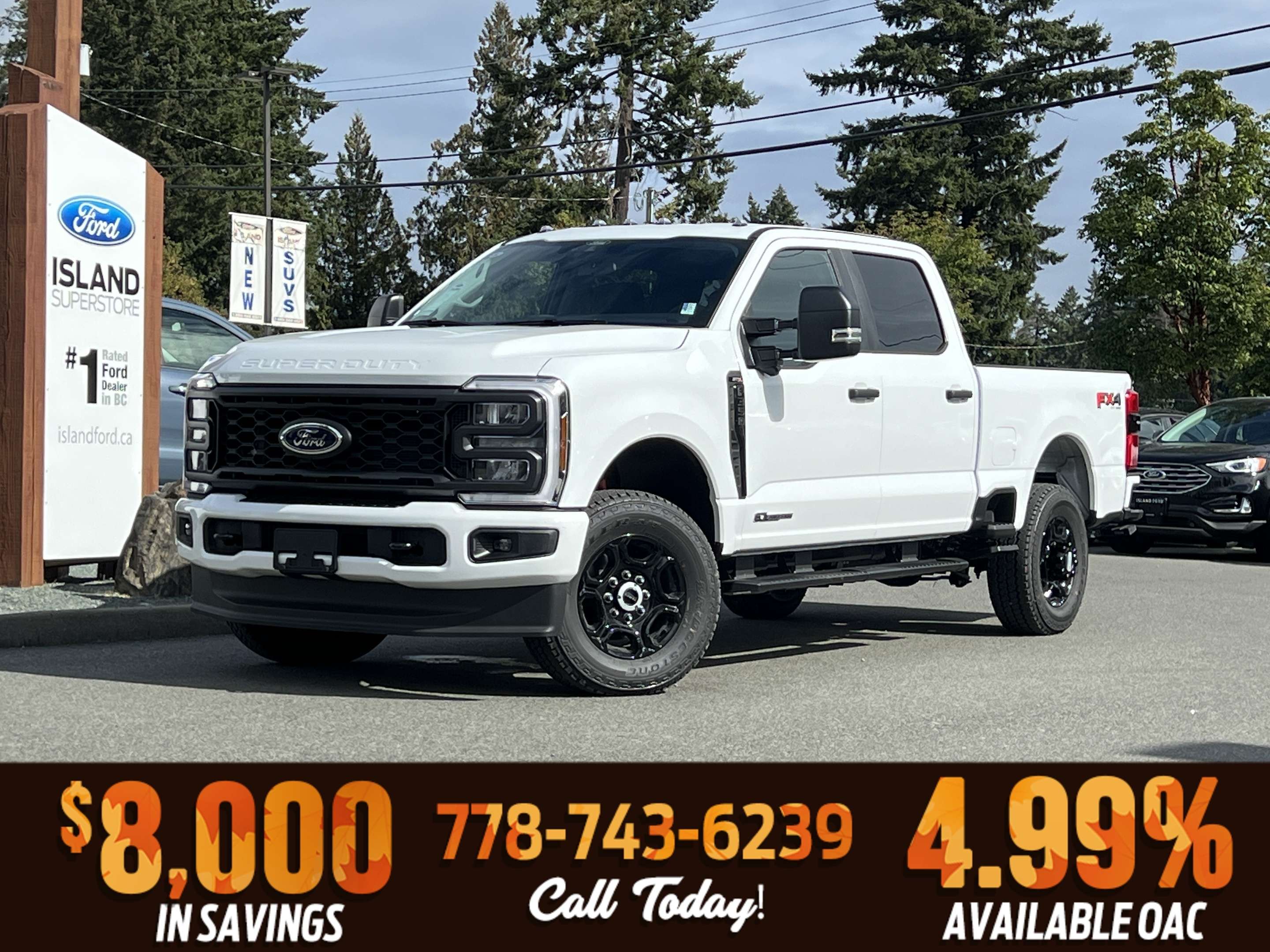 White 2026 Ford F-350 Super Duty Pickup Truck Four-Wheel Drive Automatic