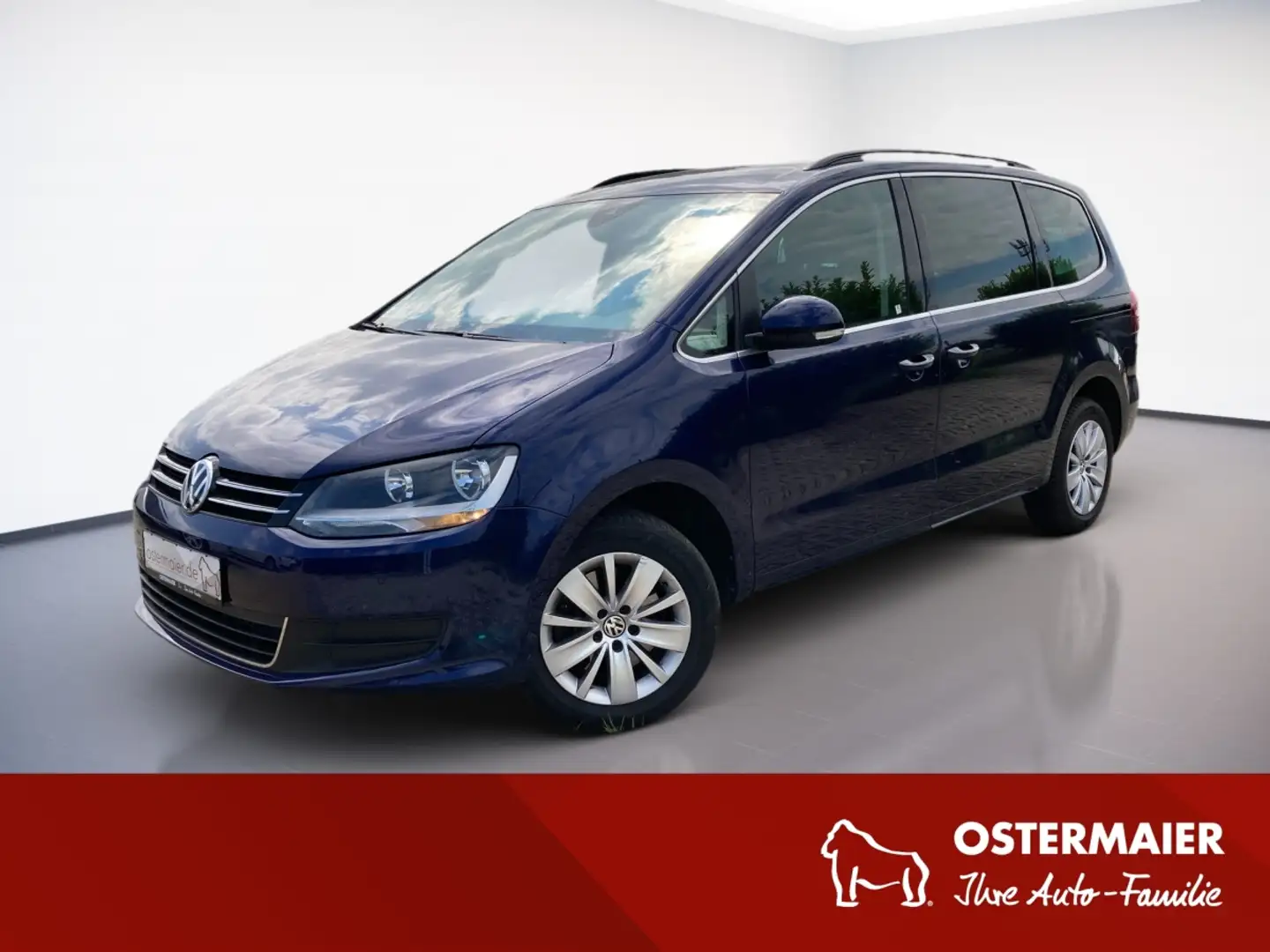 Volkswagen Sharan CL 1.4TSI 150PS DSG 7SITZE.NAVI.KAMERA.SITZHZG Kék - 1