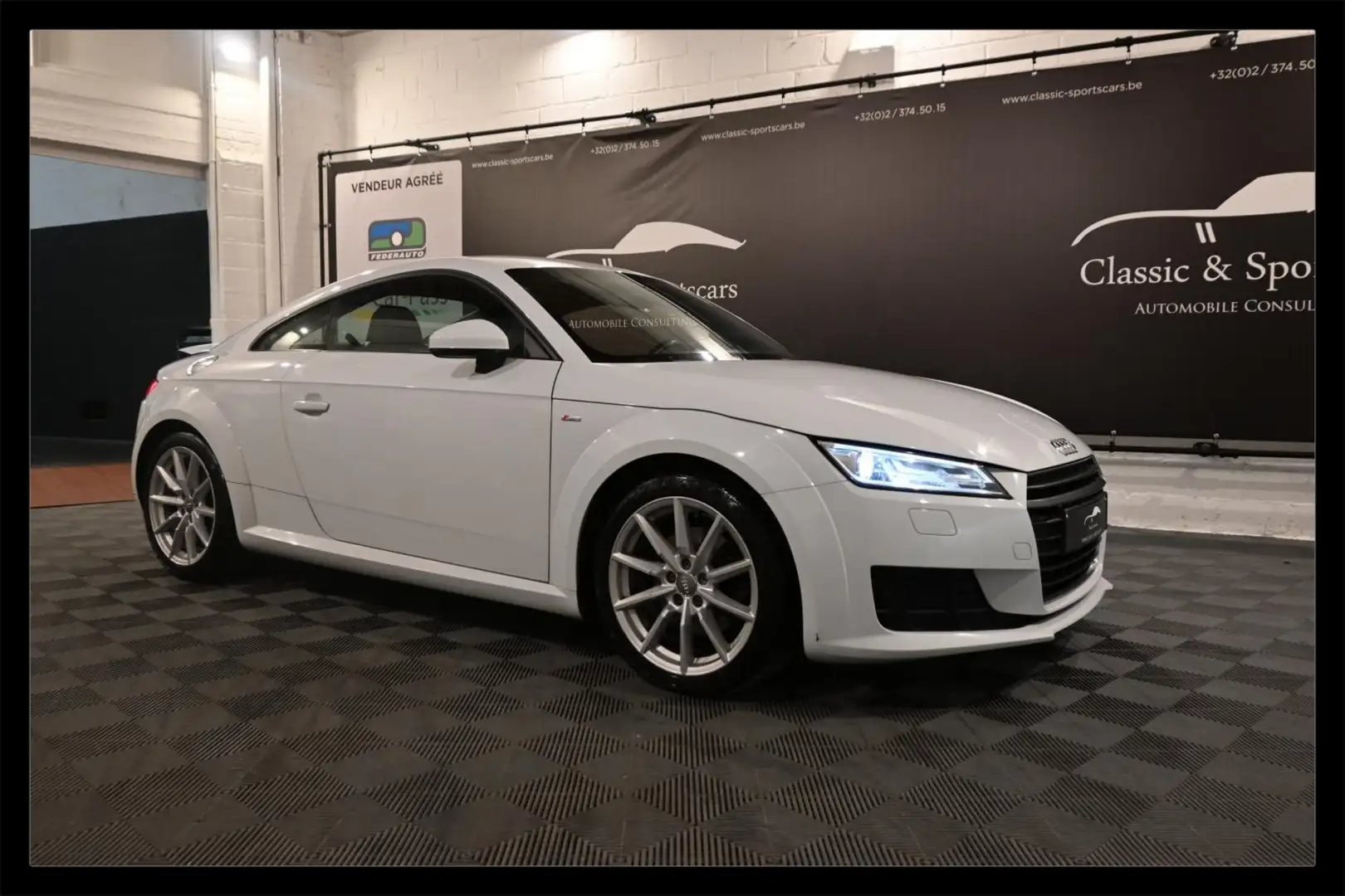 Audi TT TT 2.0 TDi S-LINE / EURO 6 / VIRTUAL COCKPIT !! Blanc - 1
