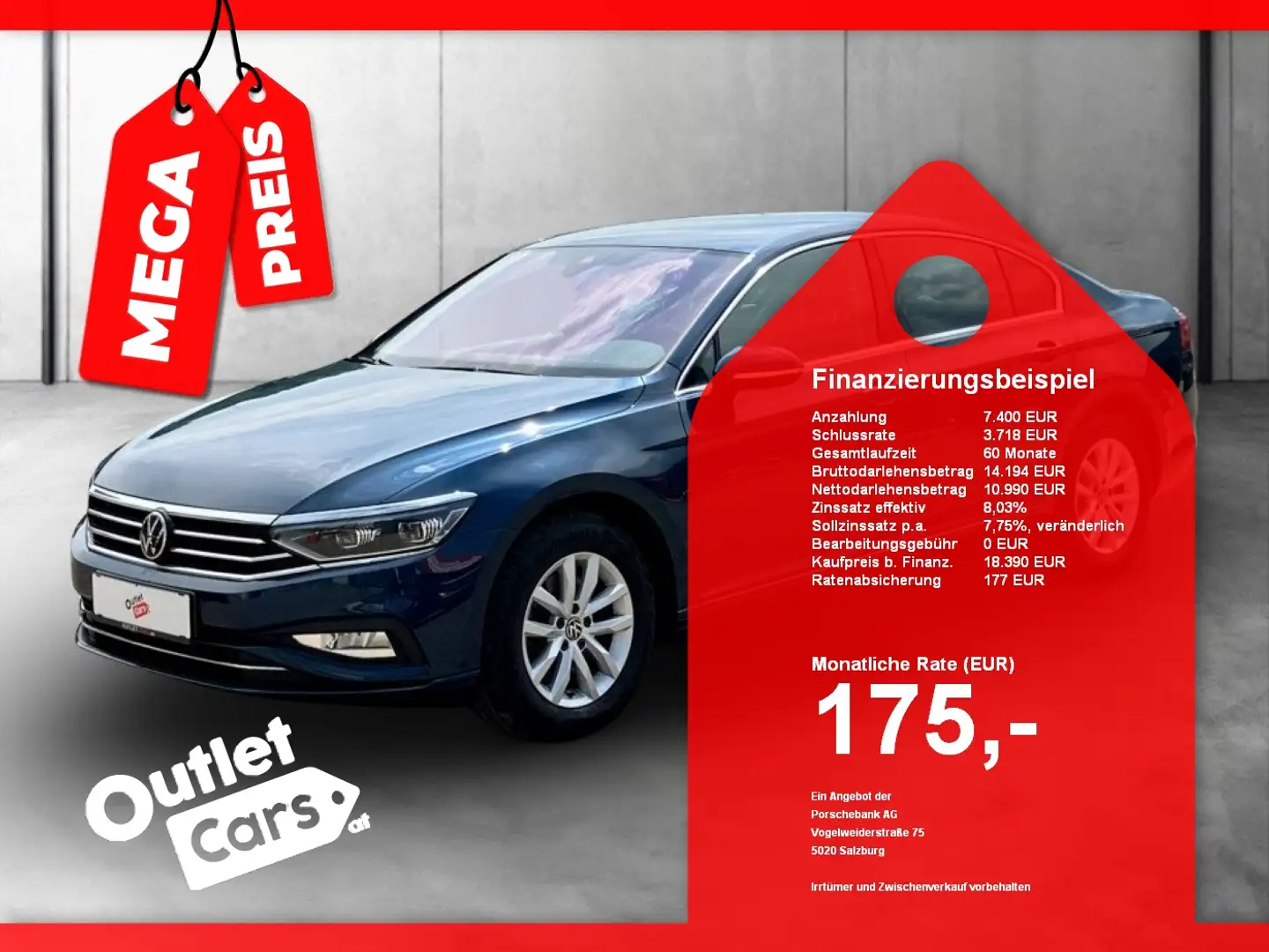 Volkswagen Passat Business 1.5 TSI ASSIST+MATRIX+RFK+LEDER Blau - 1