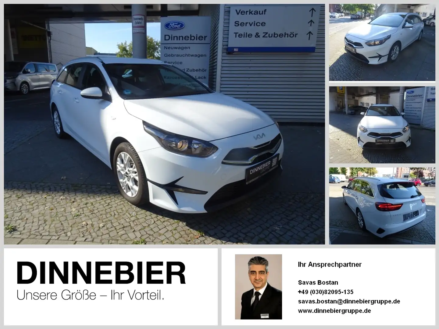 Kia Ceed / cee'd CEED Vision+Autom.+Navi+Sitzh.+RFK+PDC+ ACC CAM NA Blanc - 1