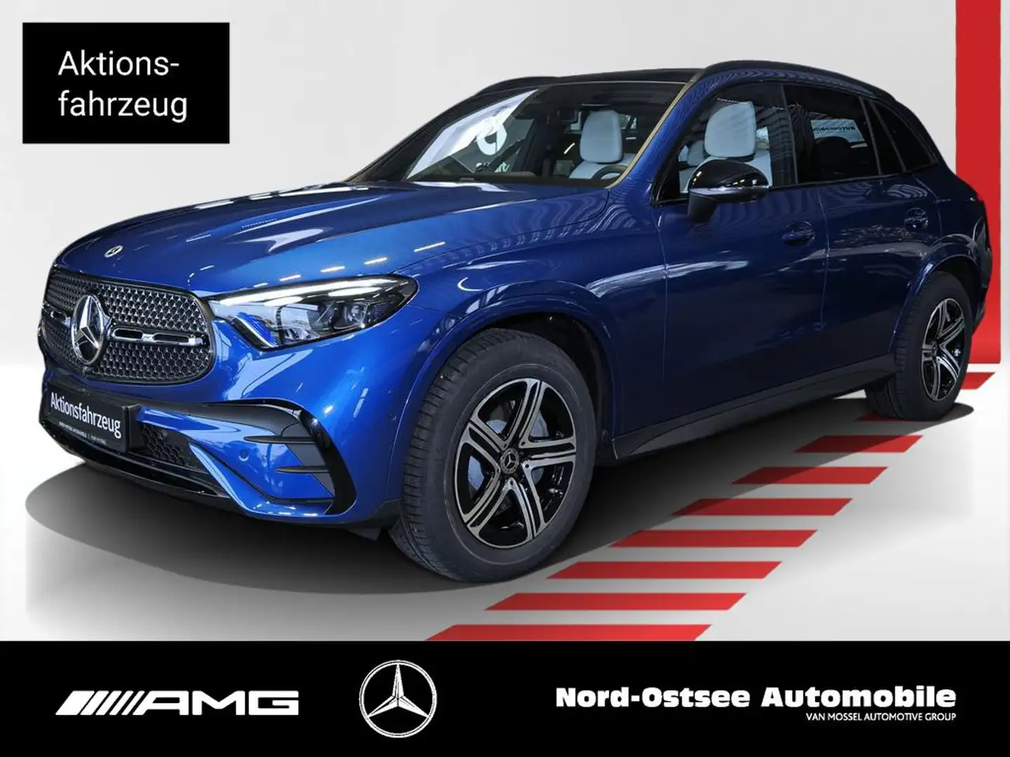 Mercedes-Benz GLC 220 d 4m AMG NIGHT PANO AHK DISTR MMEMORY Blau - 1