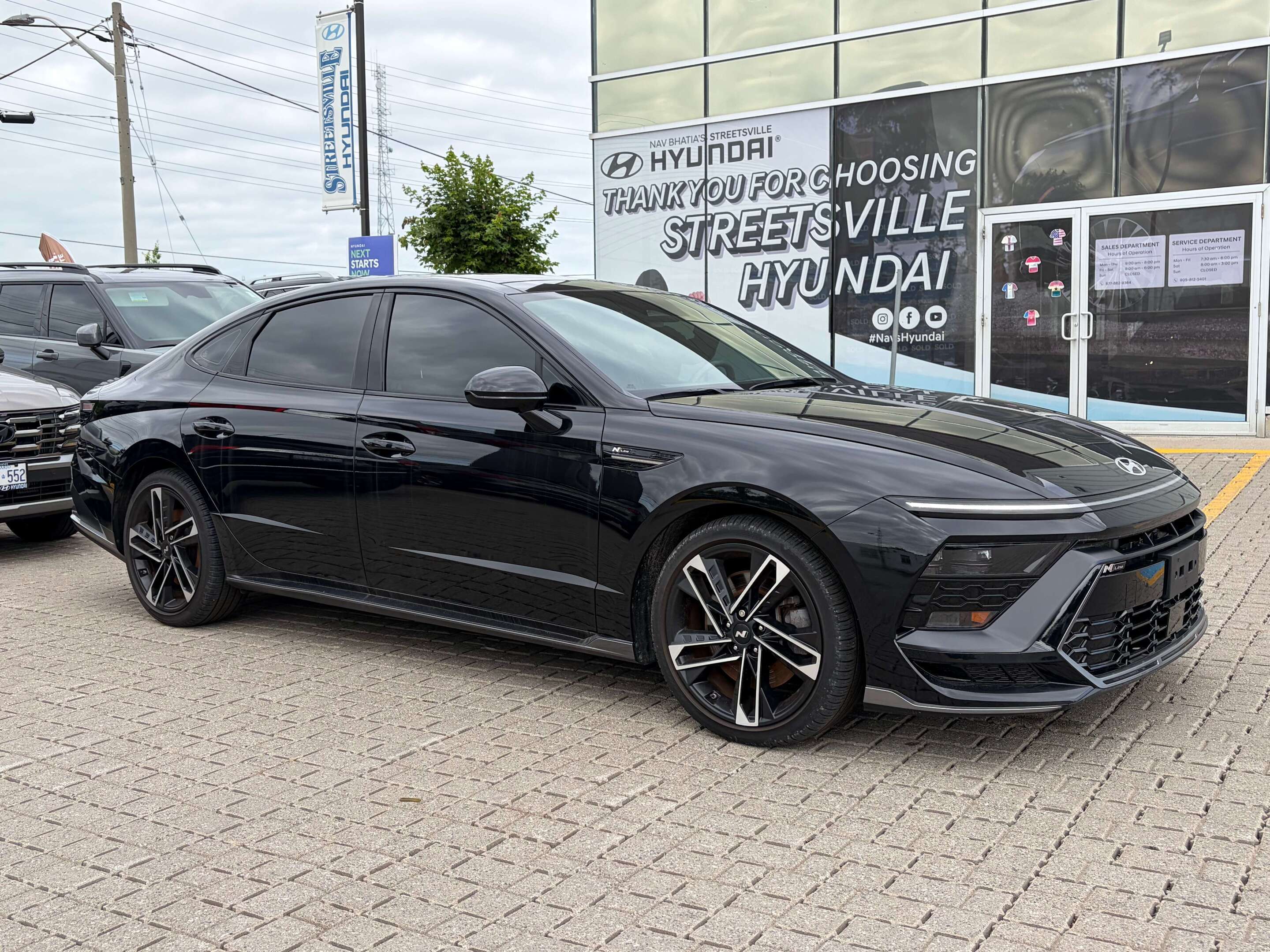 Black 2025 Hyundai Sonata Sedan  8-Speed Automatic
