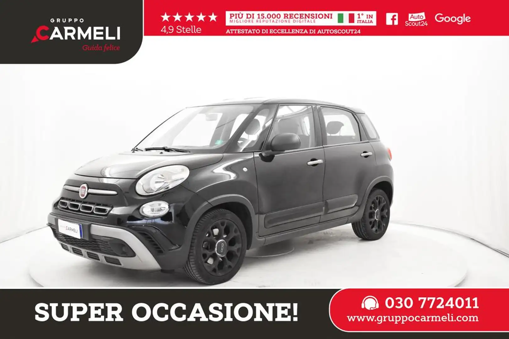 Fiat 500L Cross 1.6 mjt City 120cv Noir - 1