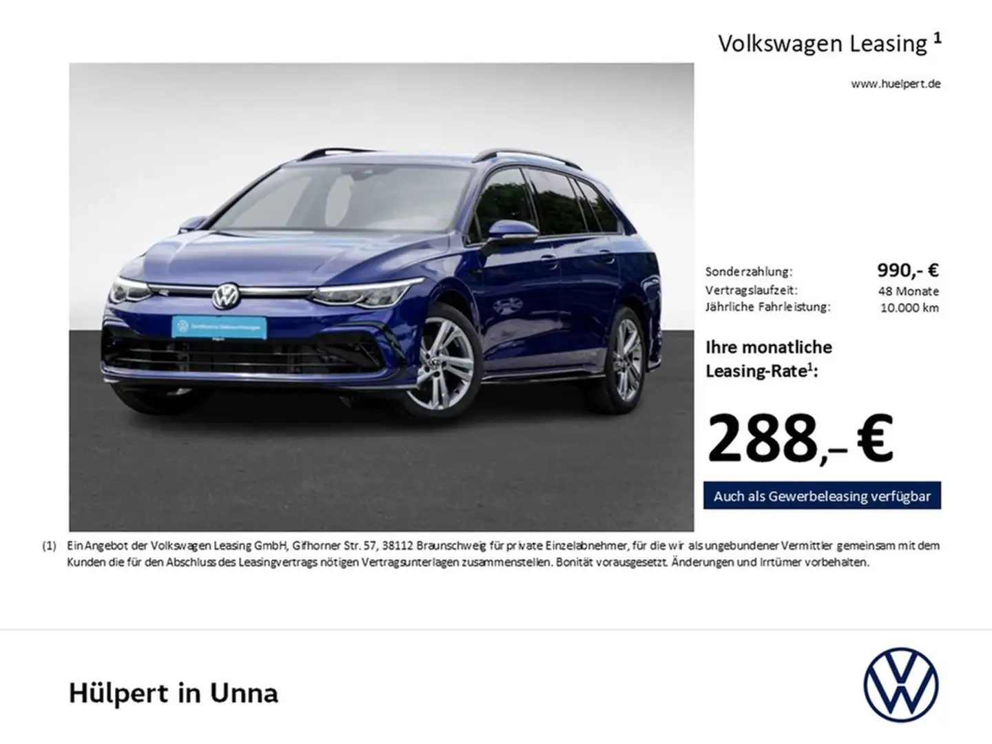 Volkswagen Golf Variant VIII 1.5 R-LINE ACC NAVI SITZHEIZ. Blau - 2