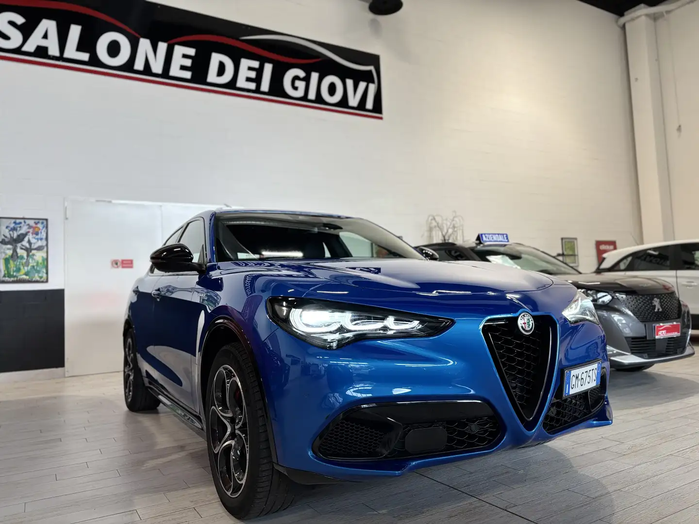 Alfa Romeo Stelvio VELOCE Q4 2.0 280CV UFFICIALE STELLANTIS UNICO PR. Blu/Azzurro - 2