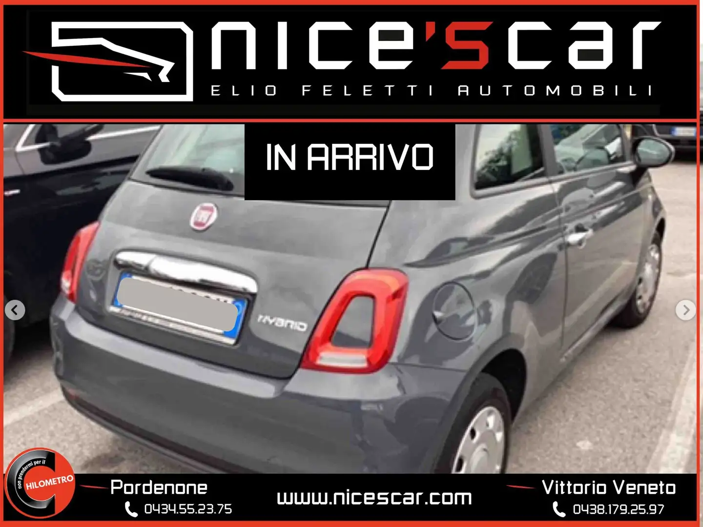 Fiat 500 1.0 Hybrid Pop Grigio - 2