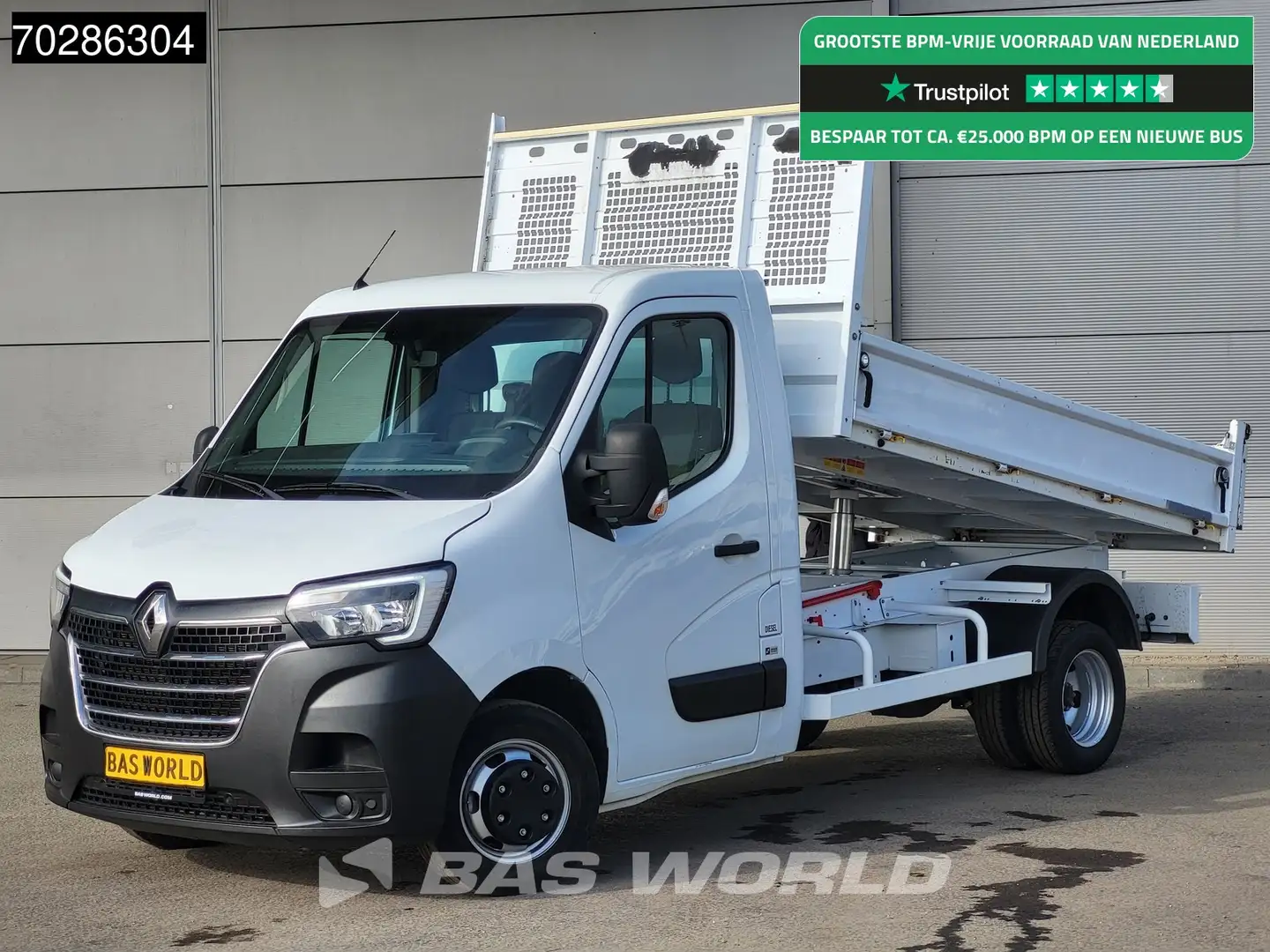 Renault Master 130PK Open Laadbak Dubbellucht LED Airco Cruise Eu Wit - 1