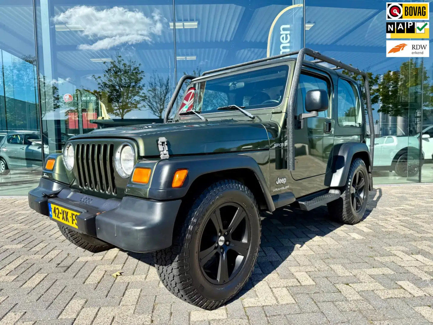 Jeep Wrangler 4.0i TJ Sport, Hardtop & Softtop, 1e eigenaar, NAP Grün - 1