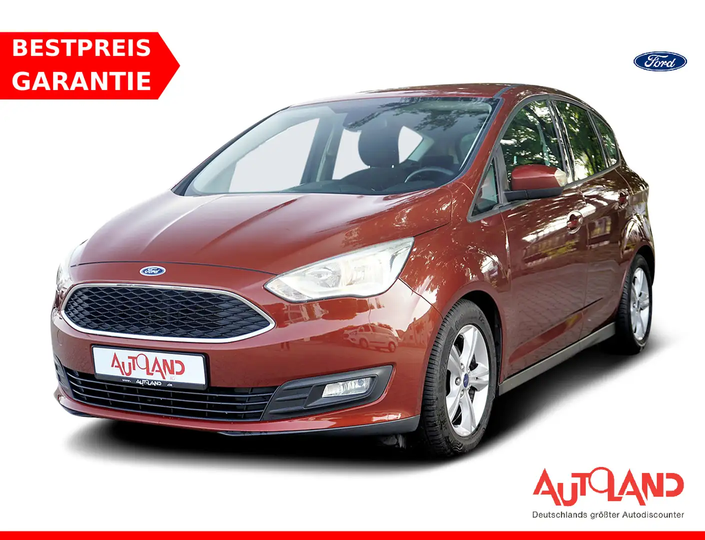 Ford C-Max 1.0 Ecoboost Klimaaut. Sitzheizung PDC Rot - 1