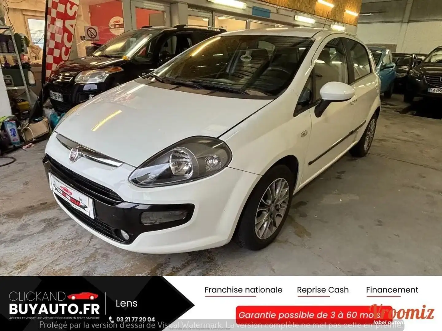 Fiat Punto Evo 1.2 MYLIFE // JANTES ALU / CLIMATISATION MANUELLE / RADIO CD / Weiß - 1