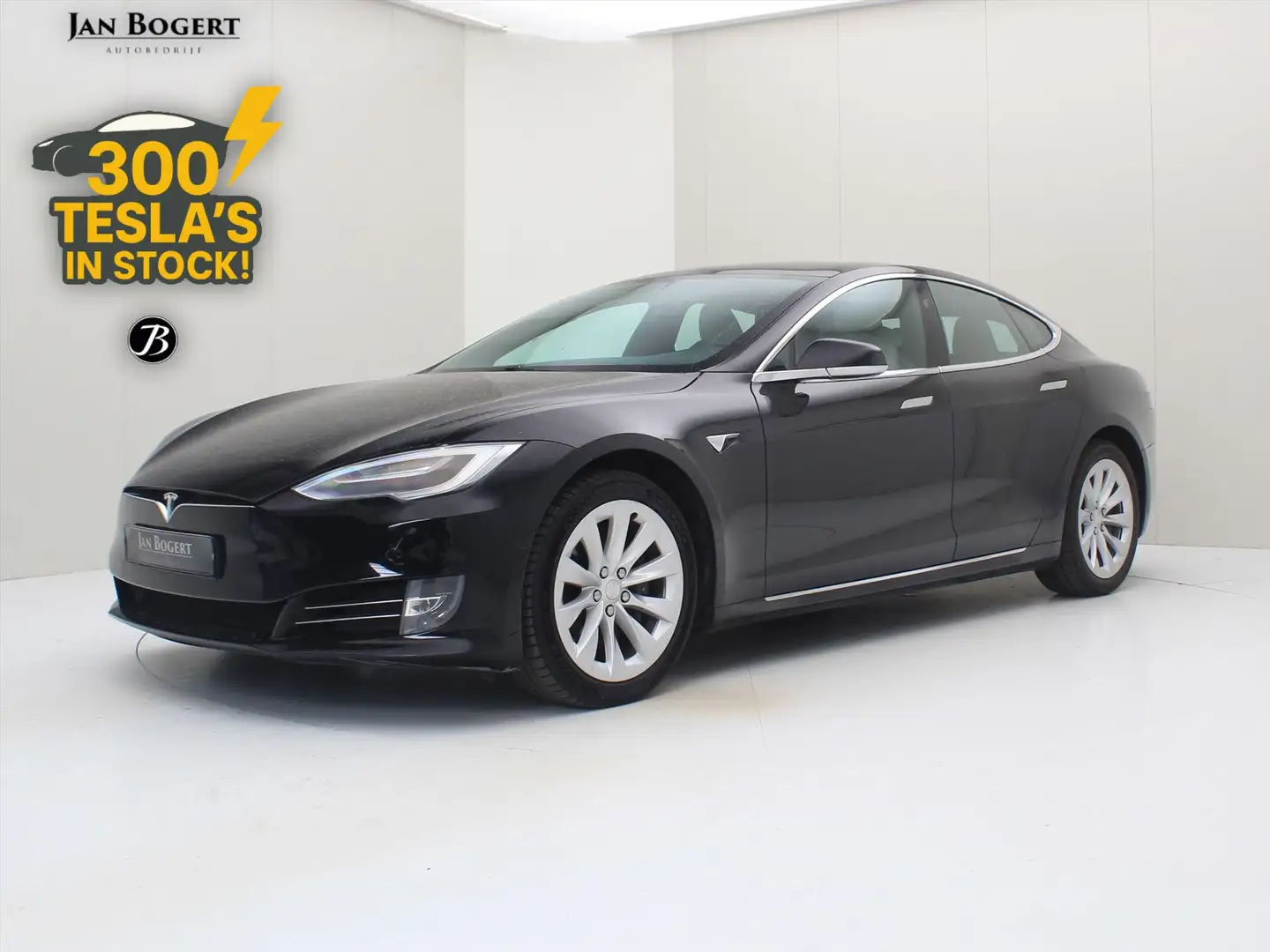 Tesla Model S Long-Range AWD 541pk 100kWh [ WIT LEDER+AUTOPILOT+ Zwart - 1