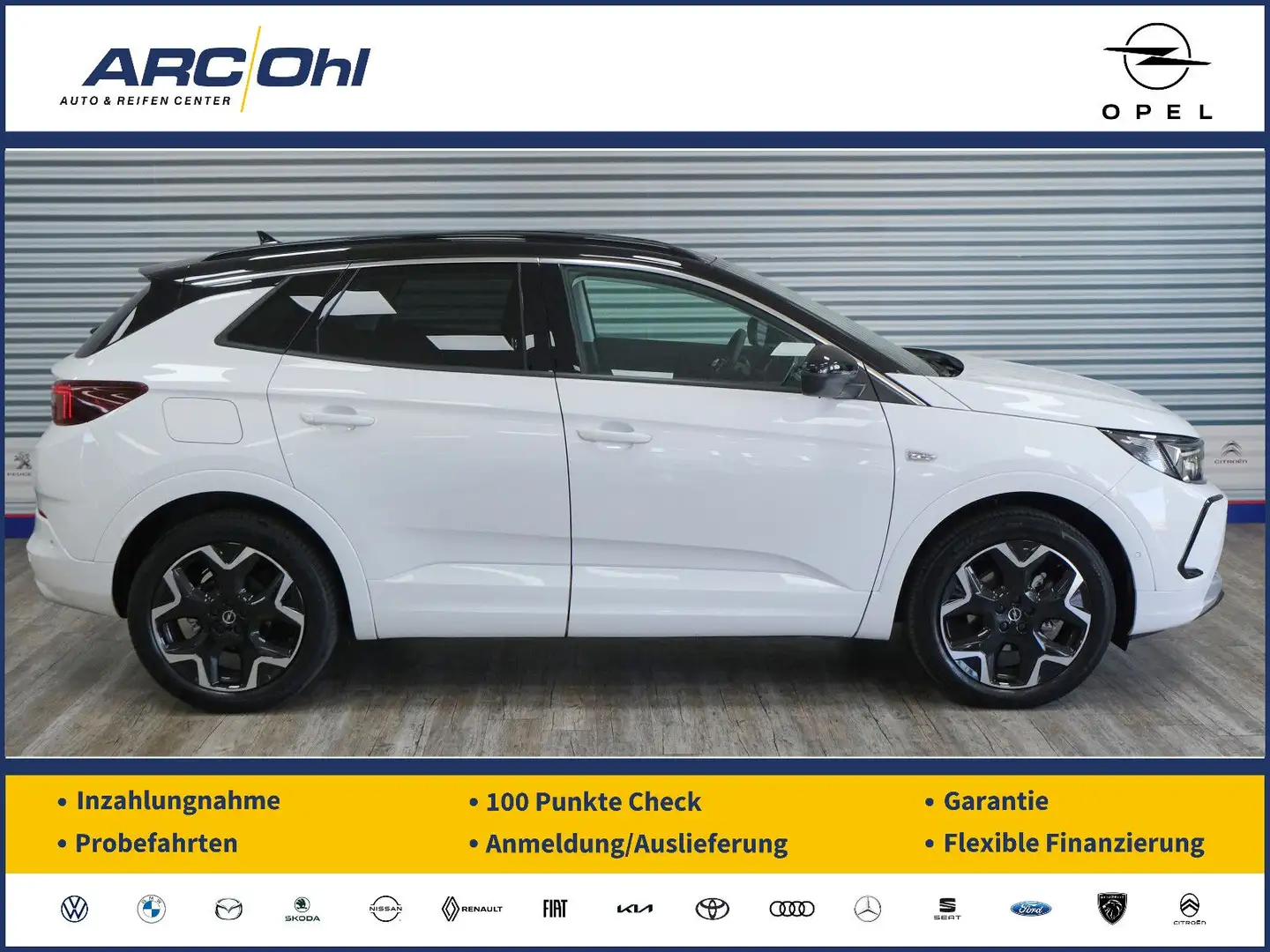 Opel Grandland X Grandland 1.2 Ultimate *NAVI/LED/SHZ/PARK&GO/AHK Biały - 1