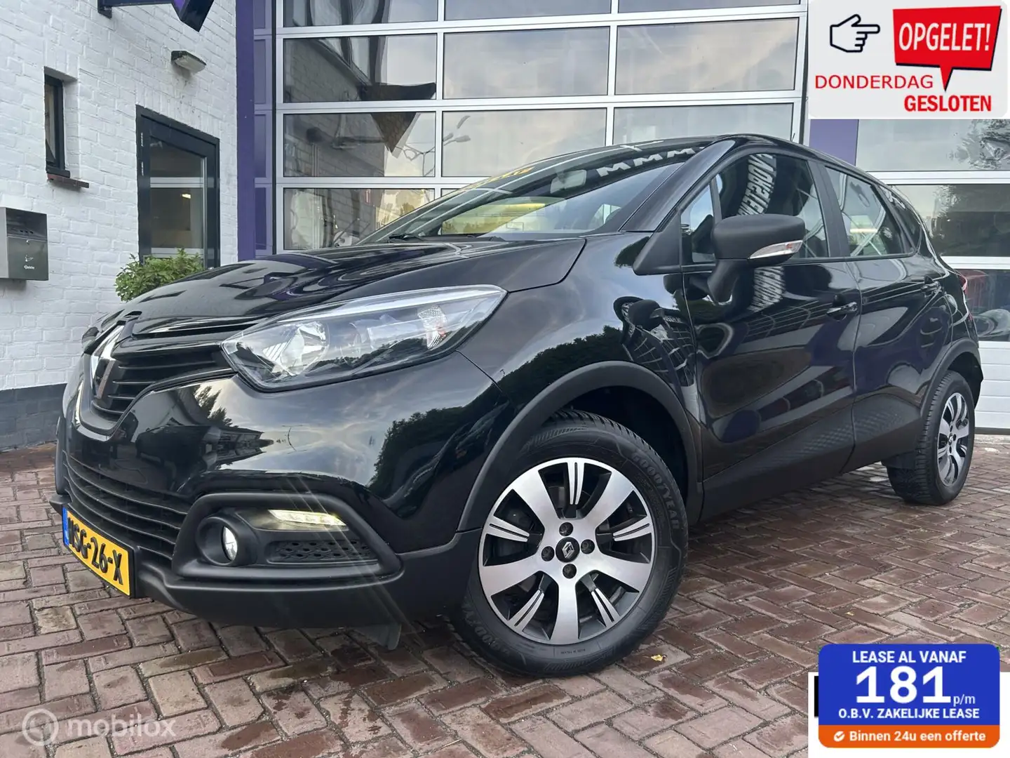 Renault Captur 1.2 TCe Intens * AUTOMAAT * AIRCO * TREKHAAK Zwart - 1