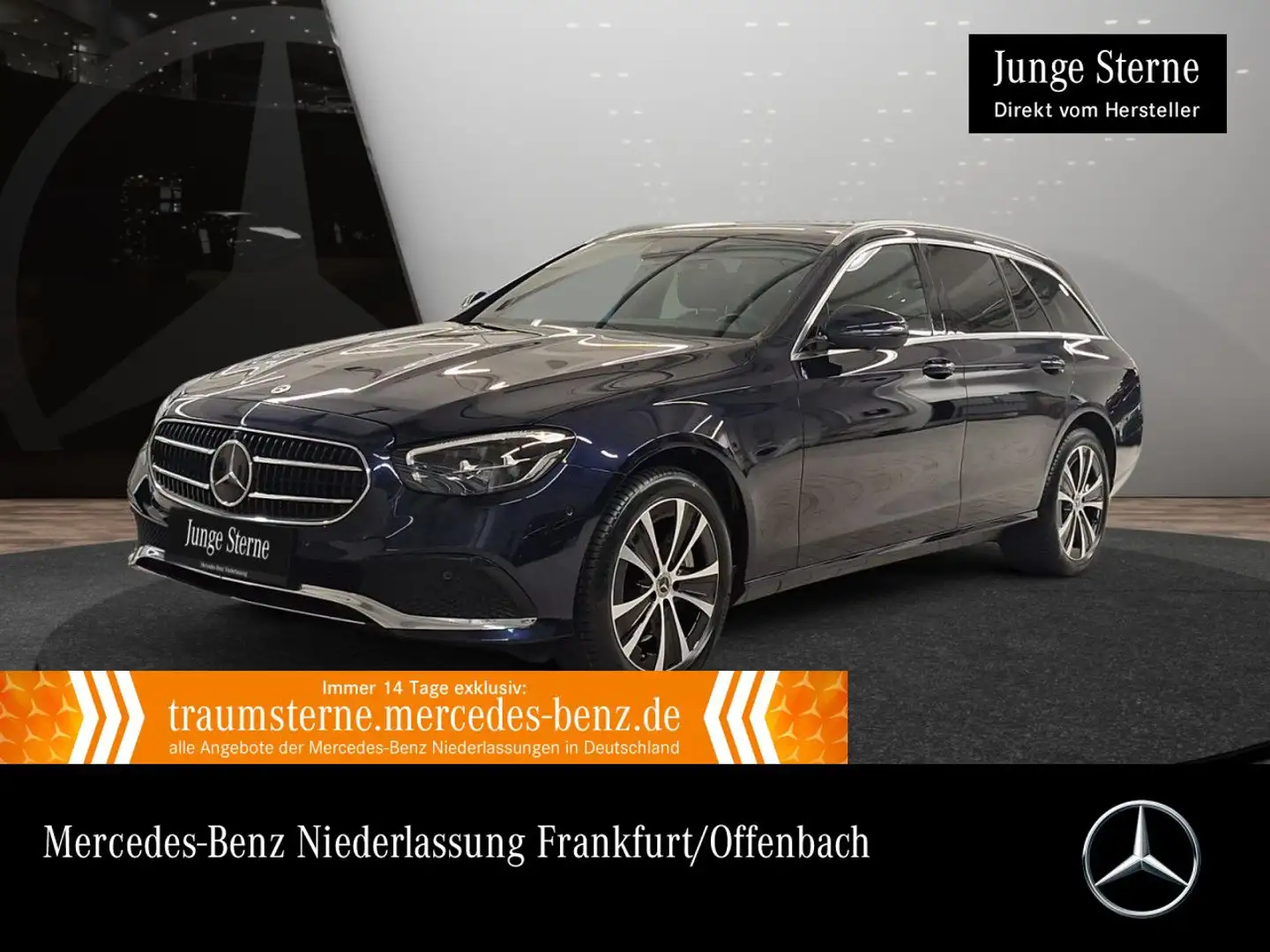 Mercedes-Benz E 300 de T 4M AVANTG+PANO+360+LED+FAHRASS+HUD+9G Blau - 1