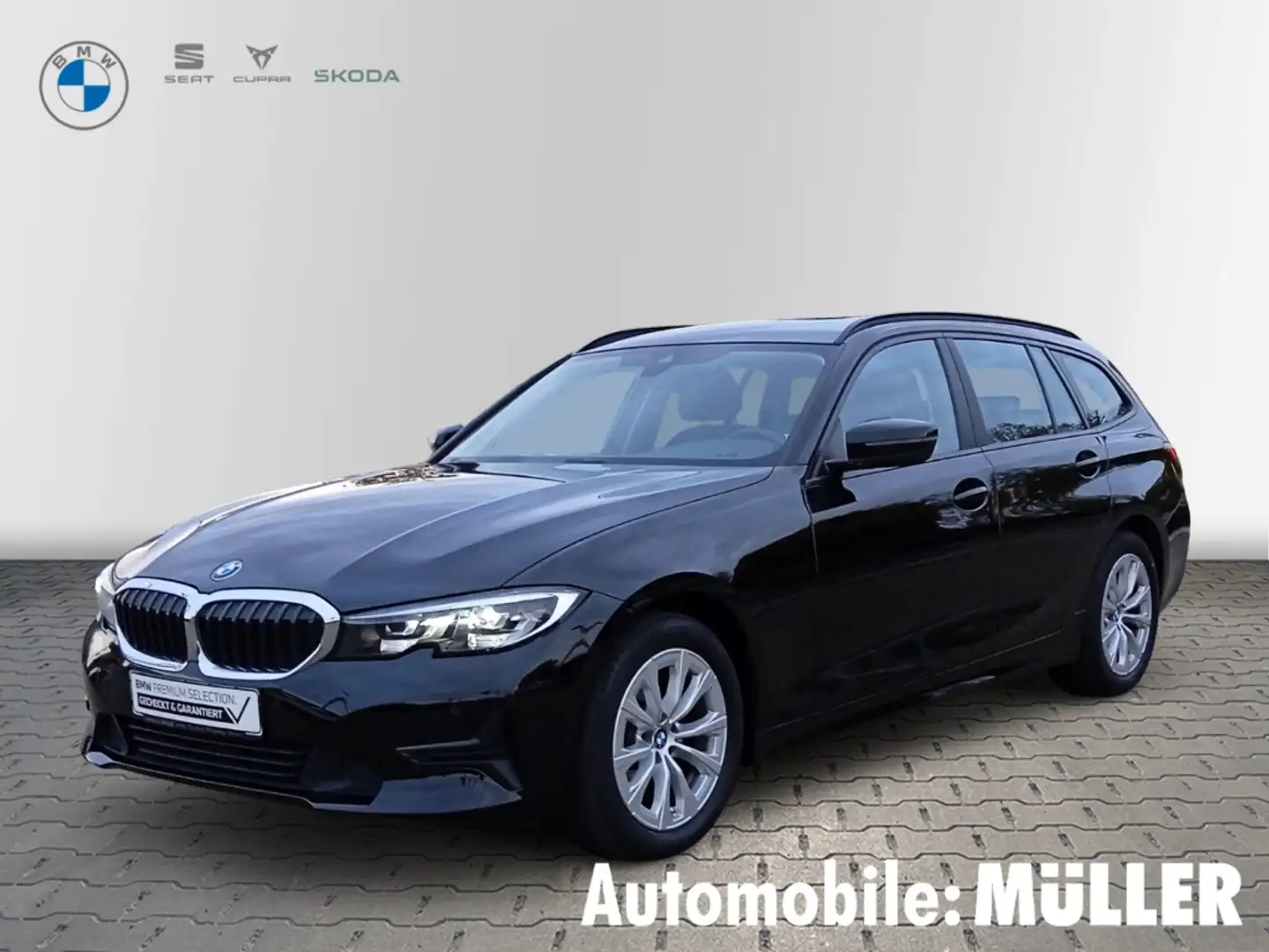 BMW 318 d Touring Mild-Hybrid+NAVI+LED+EL.HECKKLAPPE+KEYLE Zwart - 1