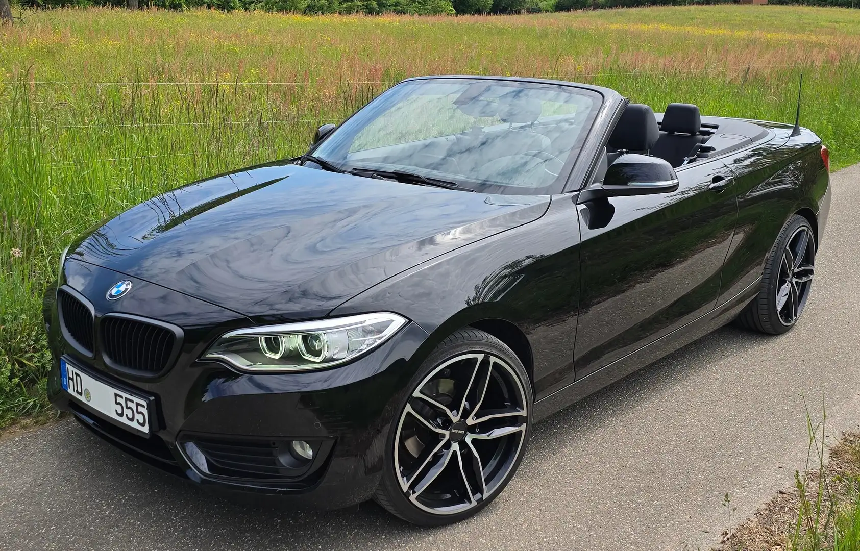 BMW 218 218i Cabrio Advantage Schwarz - 1