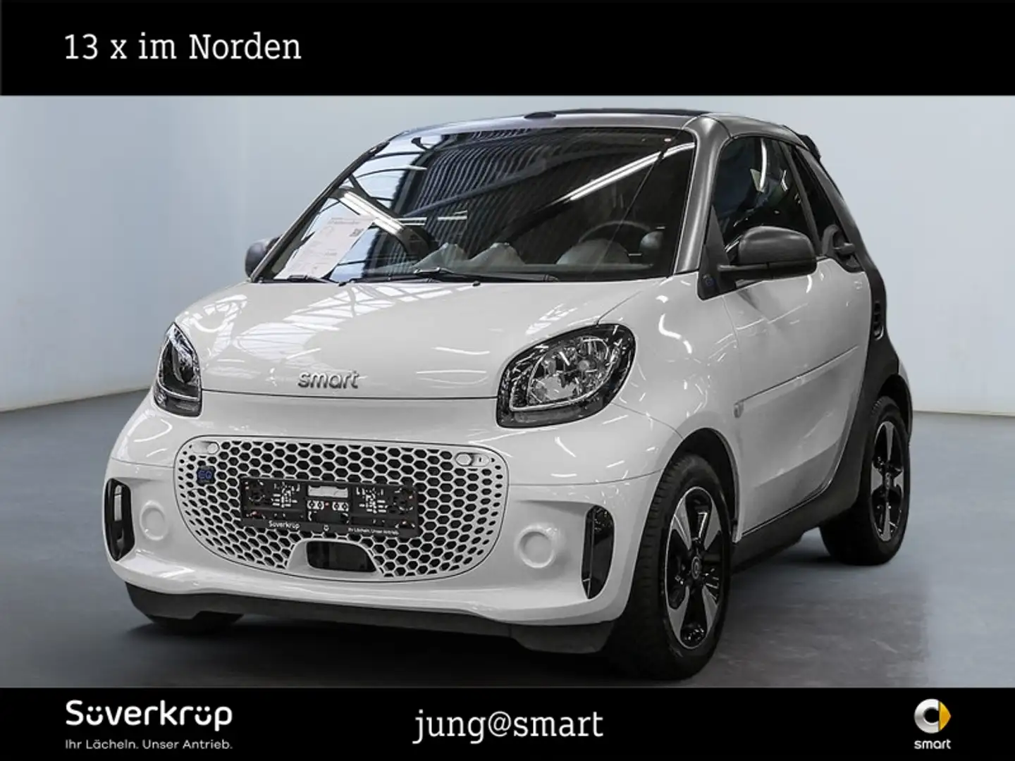 smart forTwo EQ cabrio SPUR SHZ Weiß - 1