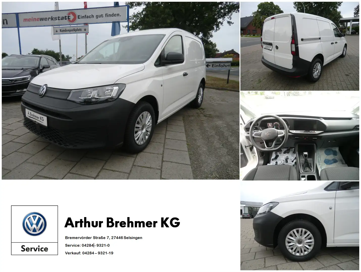 Volkswagen Caddy Cargo 2.0 TDI  KLIMA APP-CONNECT Weiß - 1