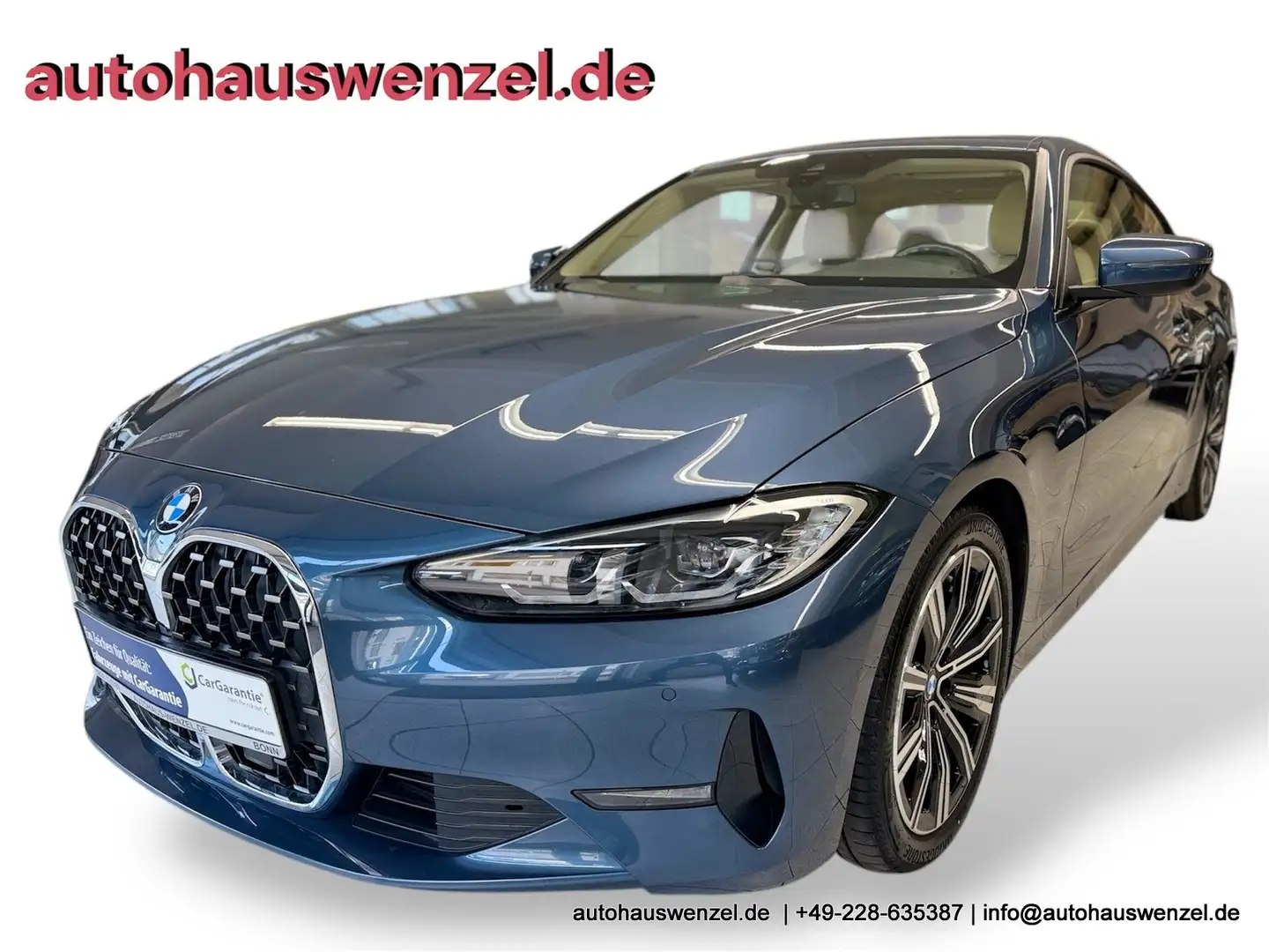 BMW 420 d Coupé LEDER SCHIEBEDACH DISTRONIC AHK DAB Blau - 1