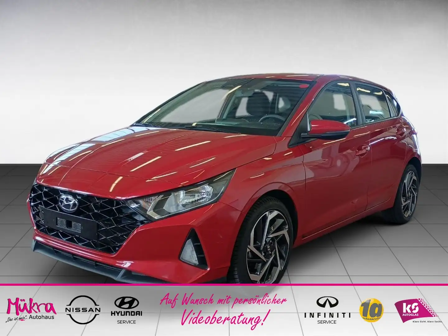 Hyundai i20 Trend 1.0 T-Gdi (100PS) 6-Gang 17´ NAVI/KOMFORT/B Rood - 1