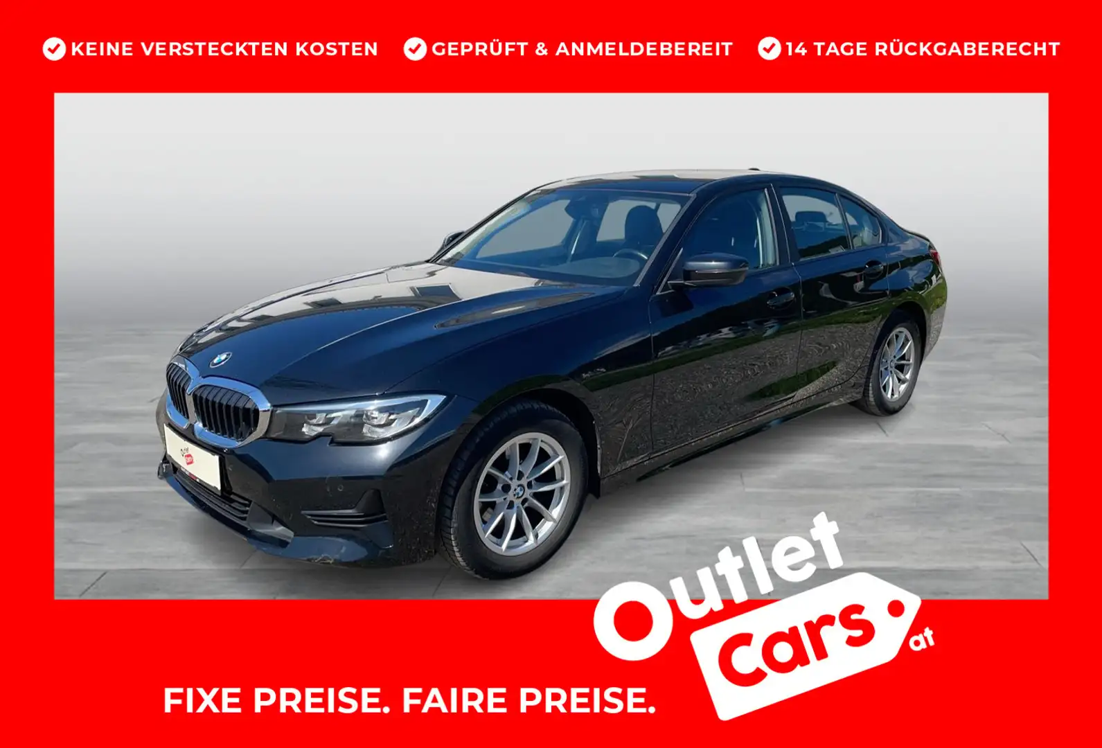 BMW 318 BMW 318d Schwarz - 1