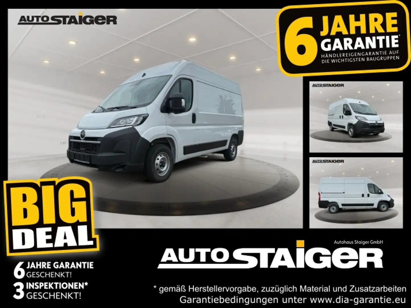 Opel Movano Kasten 2.2 L2H2 3.5t Rückfahrkamera Weiß - 1
