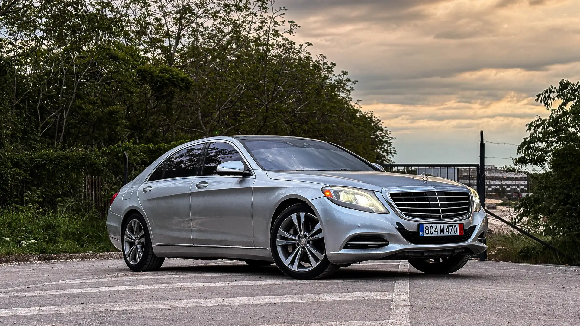 Mercedes-Benz S 550 Burmester distronic massage long full panorama V8 Grau - 2