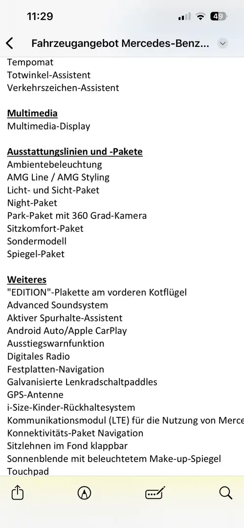 Mercedes-Benz CL 200 Amg Line Schwarz - 2