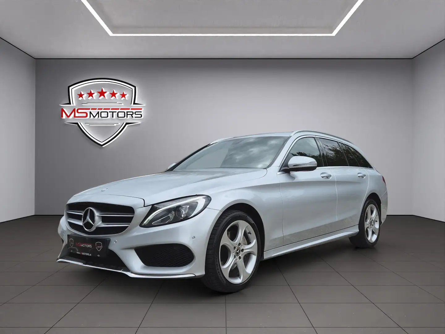 Mercedes-Benz C 220 C 220 d T 4Matic AMG Line*RFK*LEDER*KREDIT*GARANTI Silber - 1