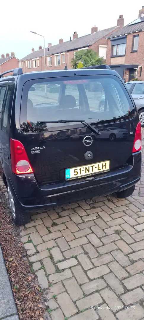 Opel Agila 1.2-16V Essentia Zwart - 2