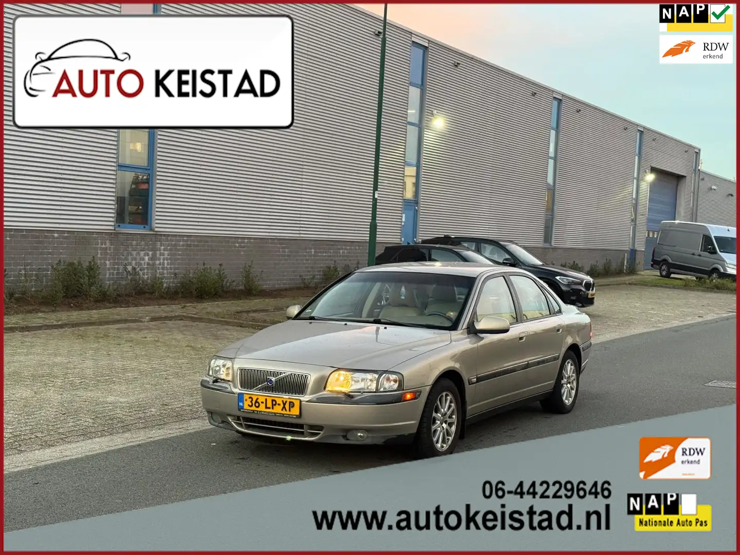Volvo S80 2.4 170PK AUTOMAAT AIRCO/CRUISE! INRUILKOOPJE! Beige - 1