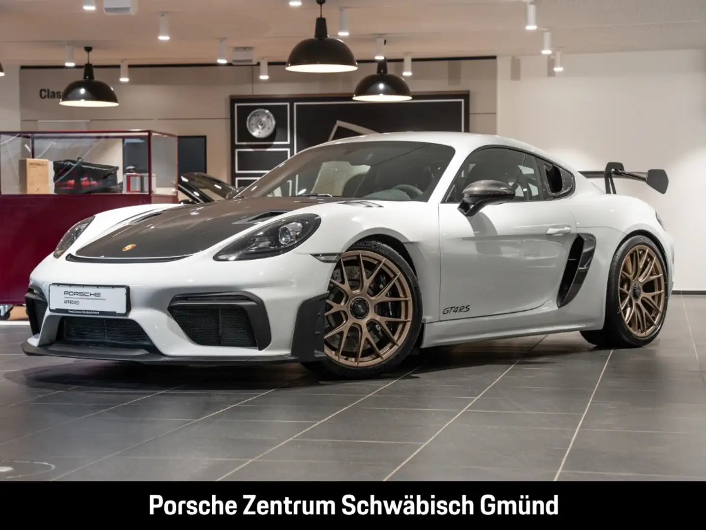 Porsche Cayman 718 GT4 RS Sportabgasanlage Überrollkäfig Weiß - 1
