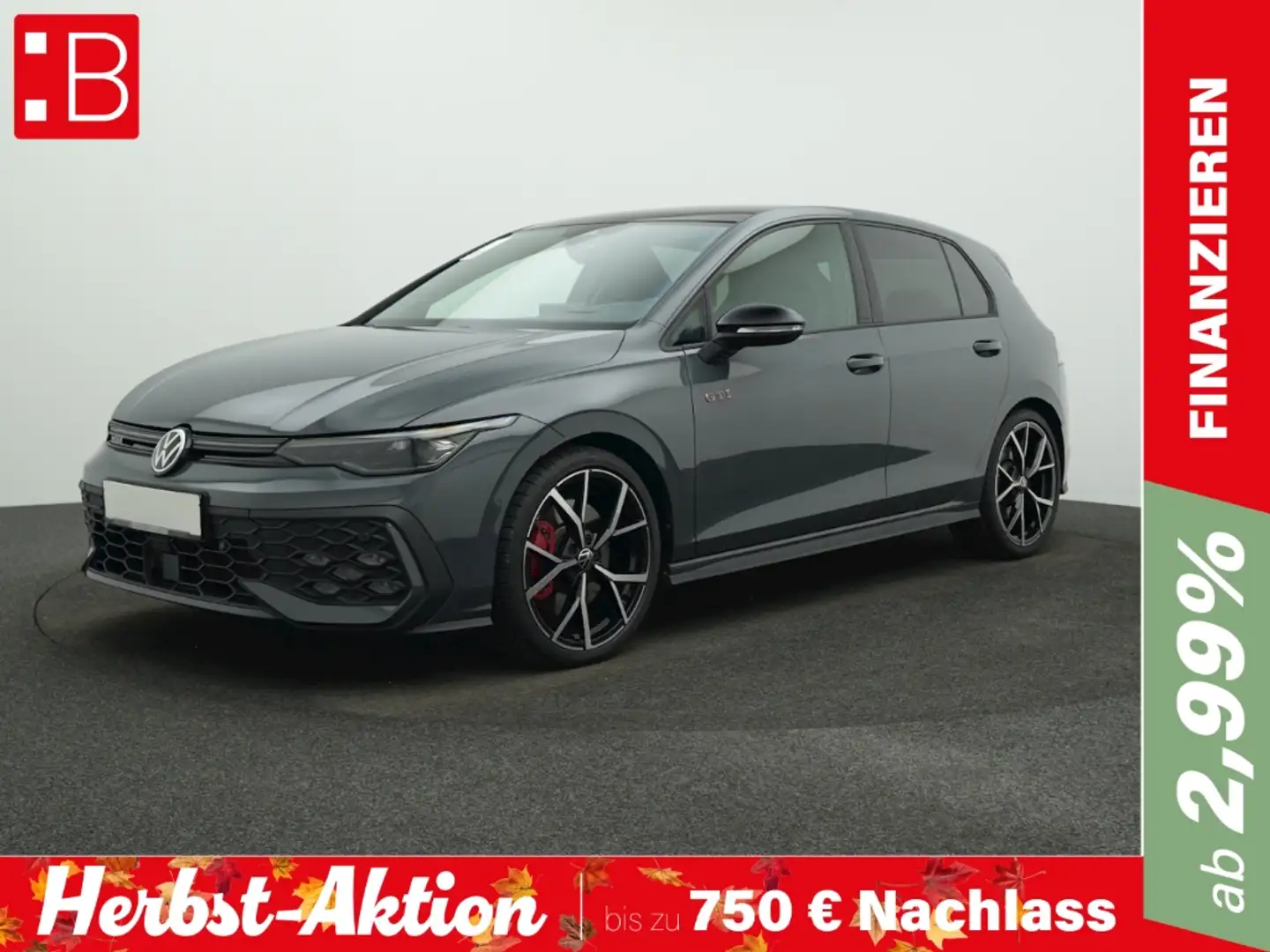 Volkswagen Golf GTI 8 2.0 TSI DSG BLACK STYLE AHK PANO NAVI 19 ESTORIL Grau - 1