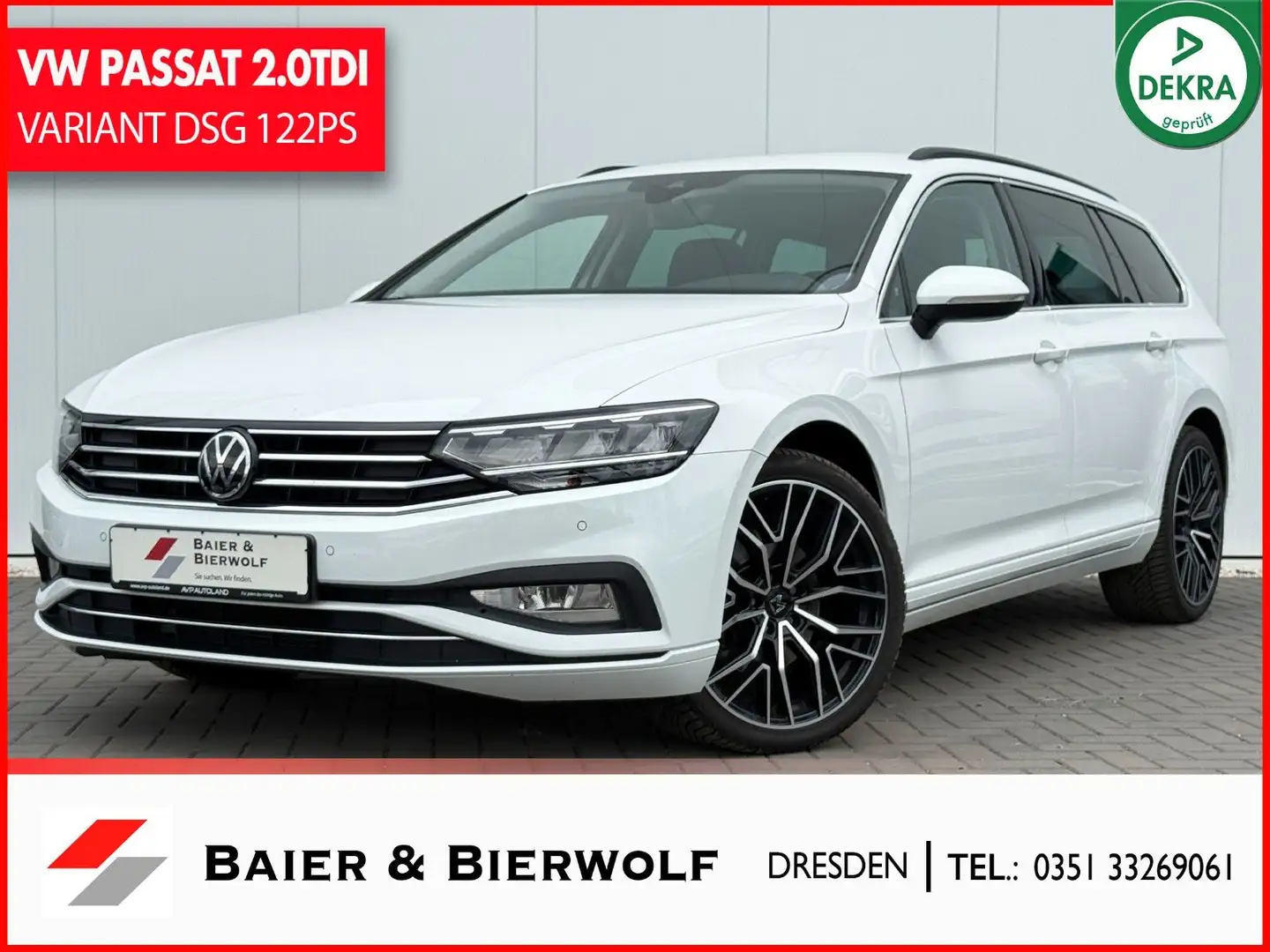 Volkswagen Passat Variant Passat 2.0TDI Variant Business LED ACC RFK LANE Blanc - 1