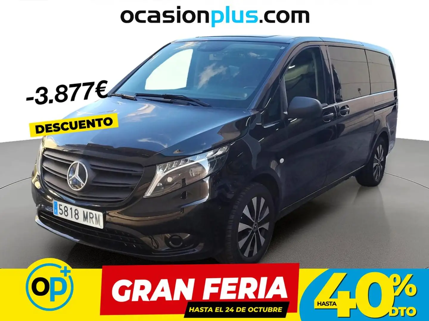 Mercedes-Benz Vito Tourer 116 CDI Pro Larga 9G-Tronic Negro - 1