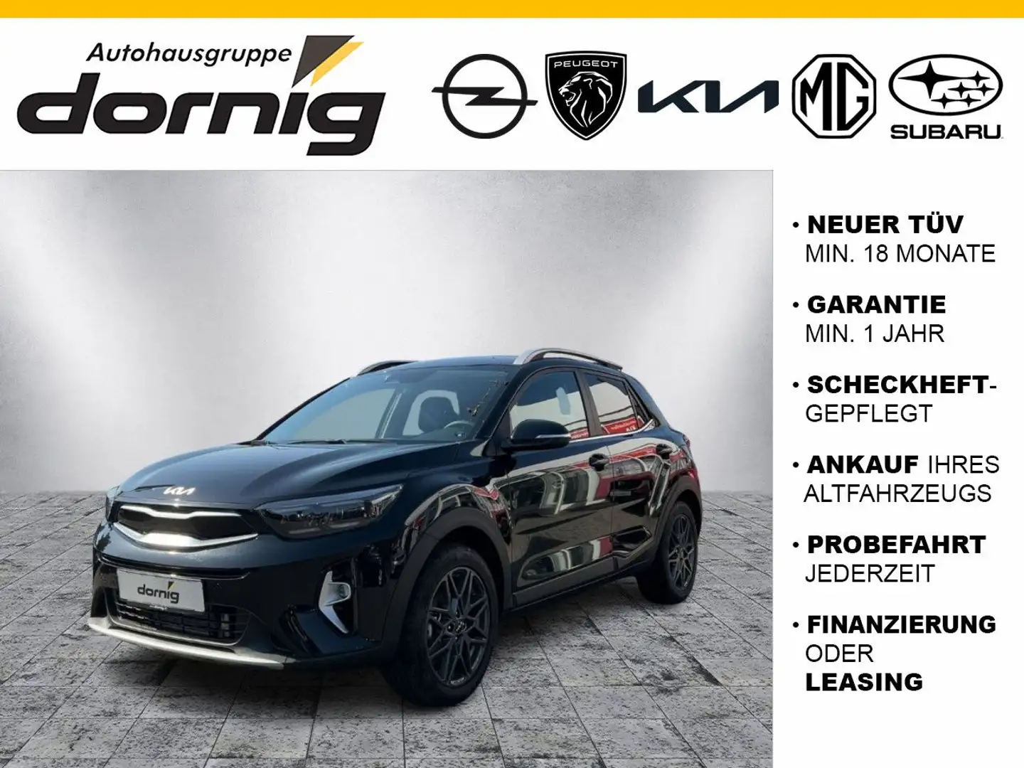 Kia Stonic 1.0T 48V DCT Nightline Edition Schwarz - 1