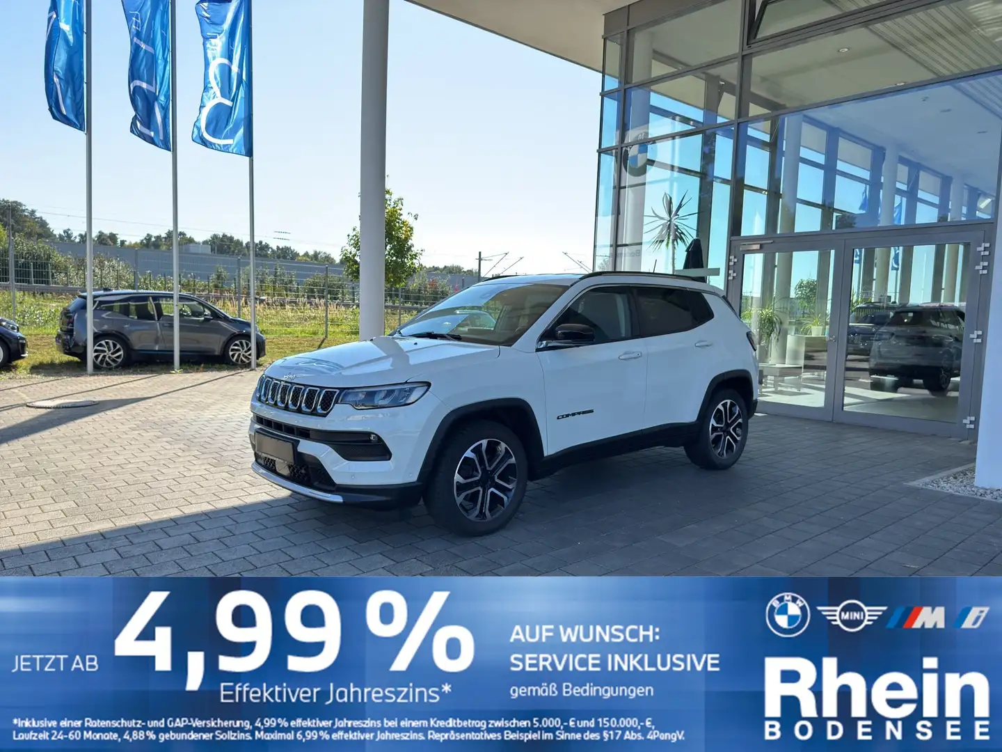 Jeep Compass 1.3 GSE T4 Rückfahrkamera Navi 18 LED Bianco - 1
