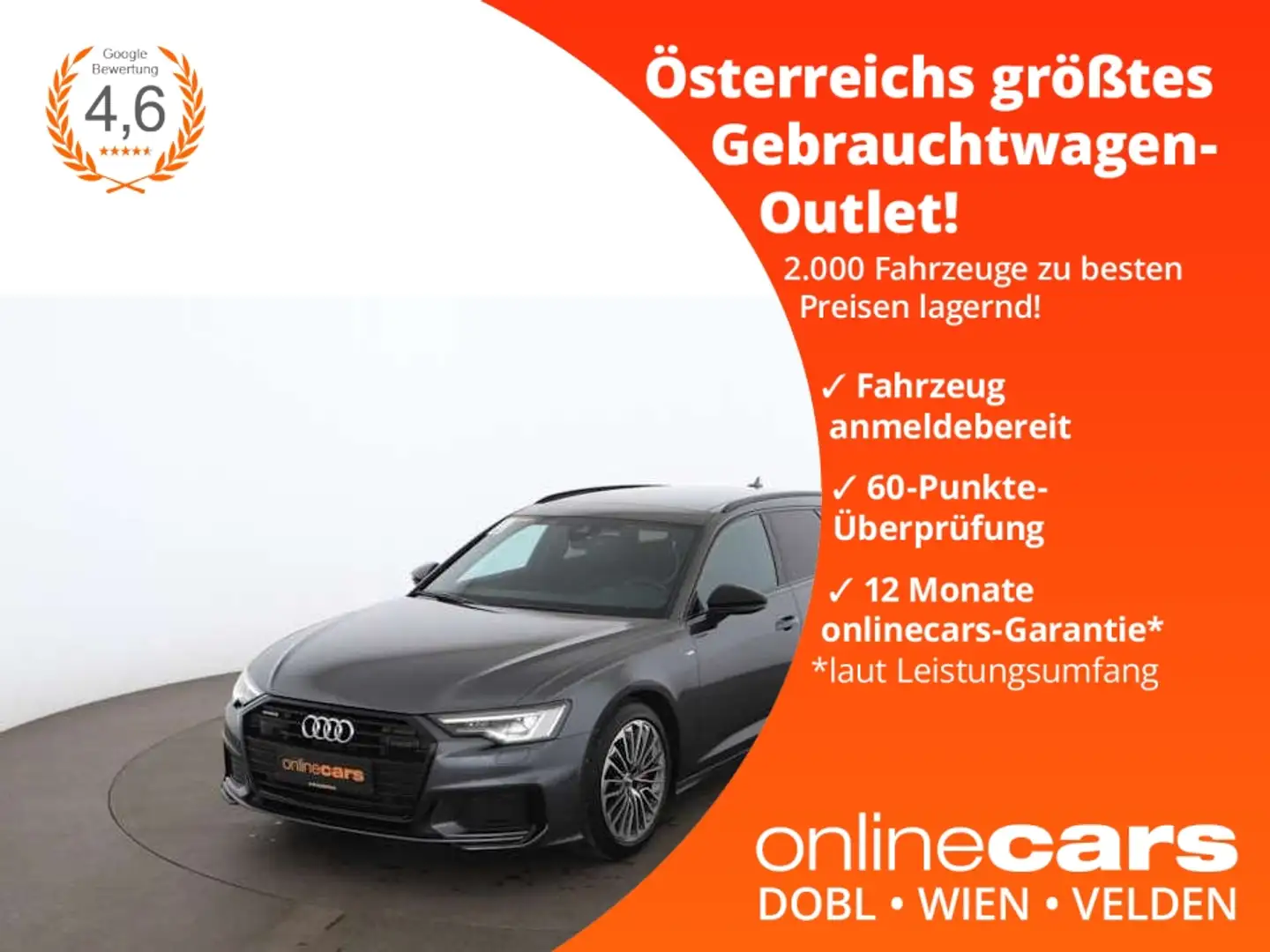 Audi A6 Avant 55 TFSI e quattro S-Line Aut MATRIX SKY Grau - 1
