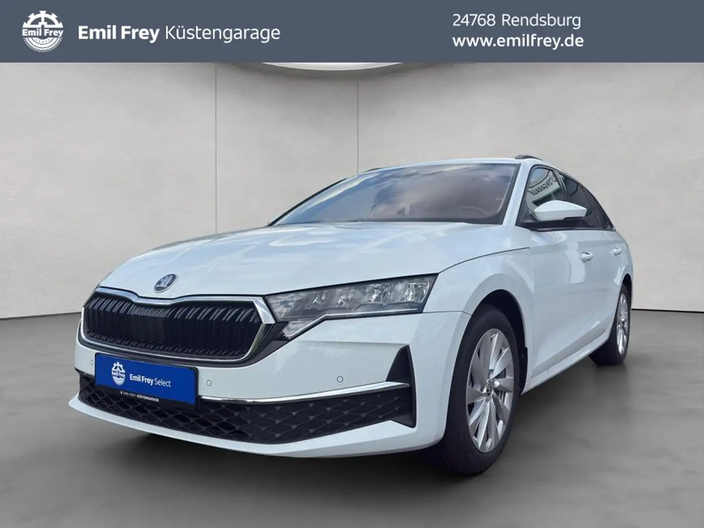 Skoda Octavia Combi 2.0 TDI DSG Selection AHK NAV SMAR Weiß - 1